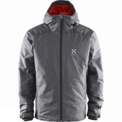 Haglofs Mens Barrier III Hood Magnetite/Habanero